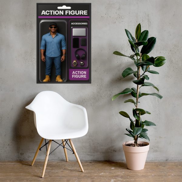 Your Custom Action Figure Framed Poster (24 x 36)